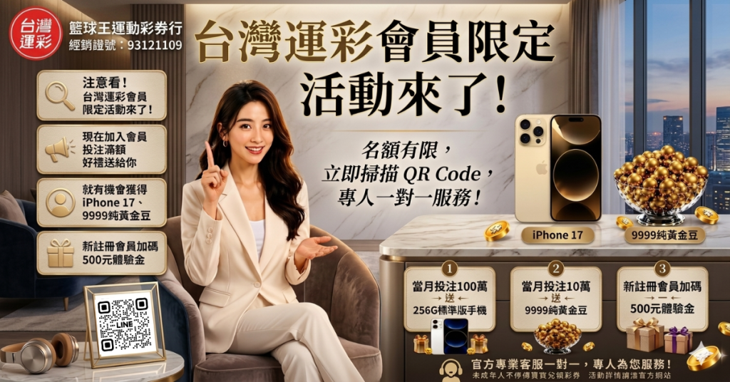 籃球王運動彩券行 投注送黃金豆 IPHONE